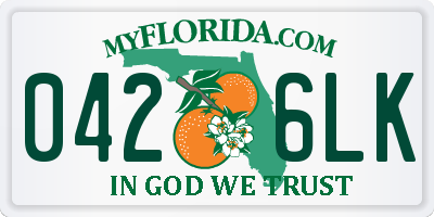 FL license plate 0426LK