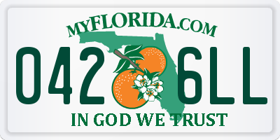 FL license plate 0426LL