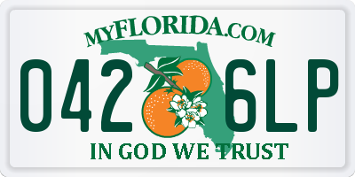 FL license plate 0426LP
