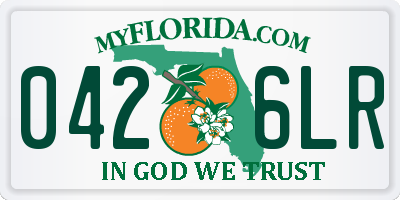FL license plate 0426LR