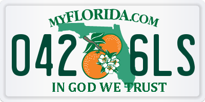 FL license plate 0426LS