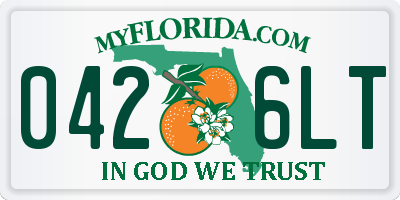 FL license plate 0426LT