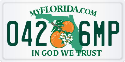 FL license plate 0426MP