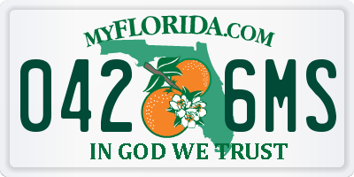 FL license plate 0426MS