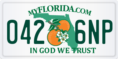 FL license plate 0426NP