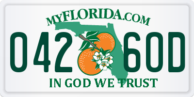 FL license plate 0426OD
