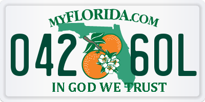 FL license plate 0426OL