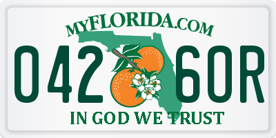 FL license plate 0426OR
