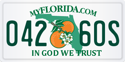 FL license plate 0426OS