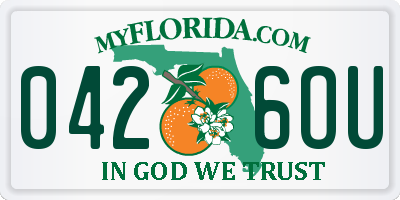 FL license plate 0426OU