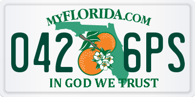 FL license plate 0426PS