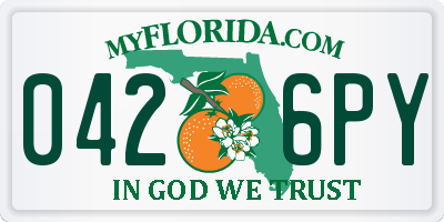 FL license plate 0426PY