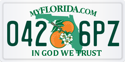 FL license plate 0426PZ