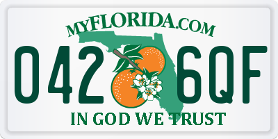 FL license plate 0426QF