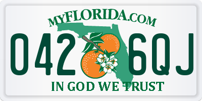 FL license plate 0426QJ