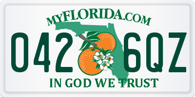 FL license plate 0426QZ