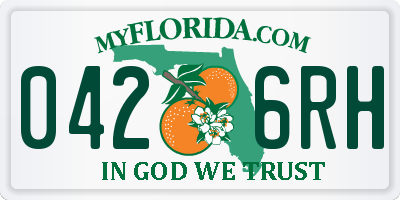 FL license plate 0426RH