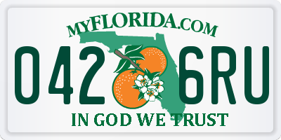 FL license plate 0426RU