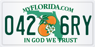 FL license plate 0426RY