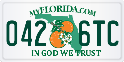 FL license plate 0426TC