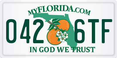 FL license plate 0426TF