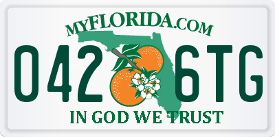 FL license plate 0426TG
