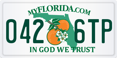 FL license plate 0426TP