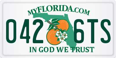 FL license plate 0426TS