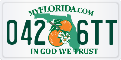 FL license plate 0426TT