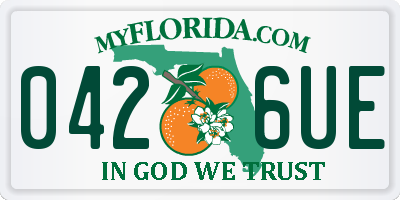 FL license plate 0426UE