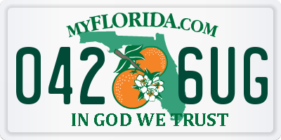 FL license plate 0426UG