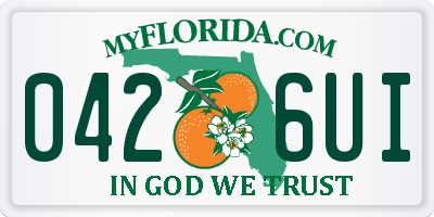 FL license plate 0426UI