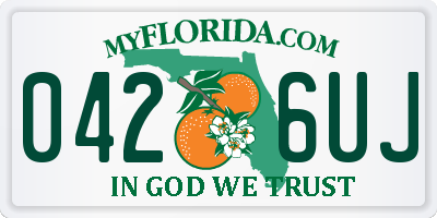 FL license plate 0426UJ
