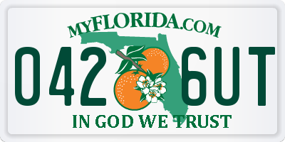 FL license plate 0426UT