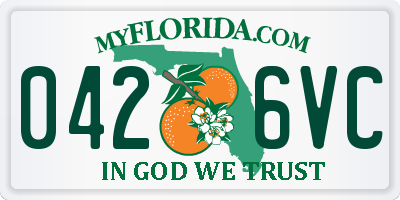 FL license plate 0426VC