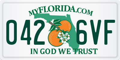 FL license plate 0426VF