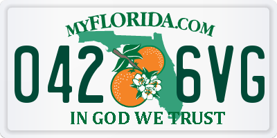 FL license plate 0426VG