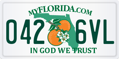 FL license plate 0426VL