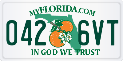 FL license plate 0426VT