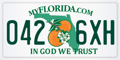 FL license plate 0426XH