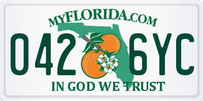 FL license plate 0426YC