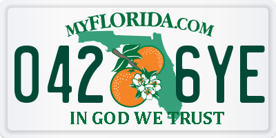 FL license plate 0426YE
