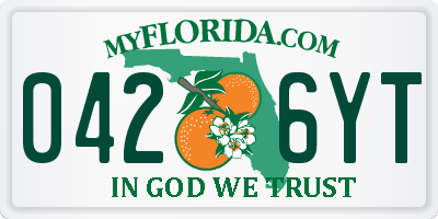 FL license plate 0426YT