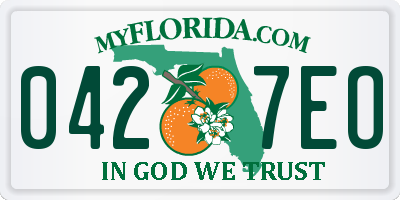 FL license plate 0427EO