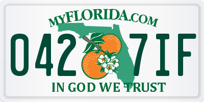 FL license plate 0427IF