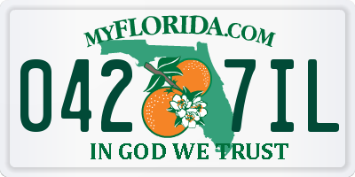 FL license plate 0427IL