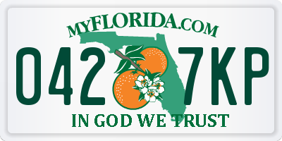FL license plate 0427KP