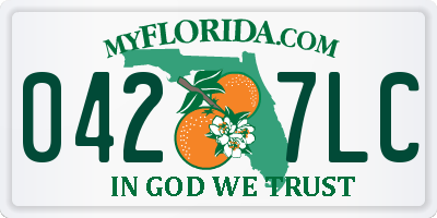 FL license plate 0427LC