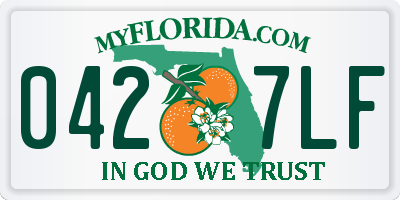 FL license plate 0427LF