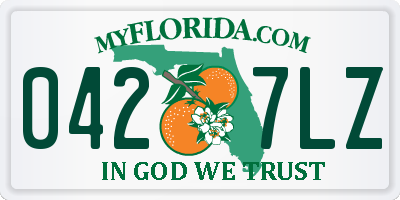 FL license plate 0427LZ